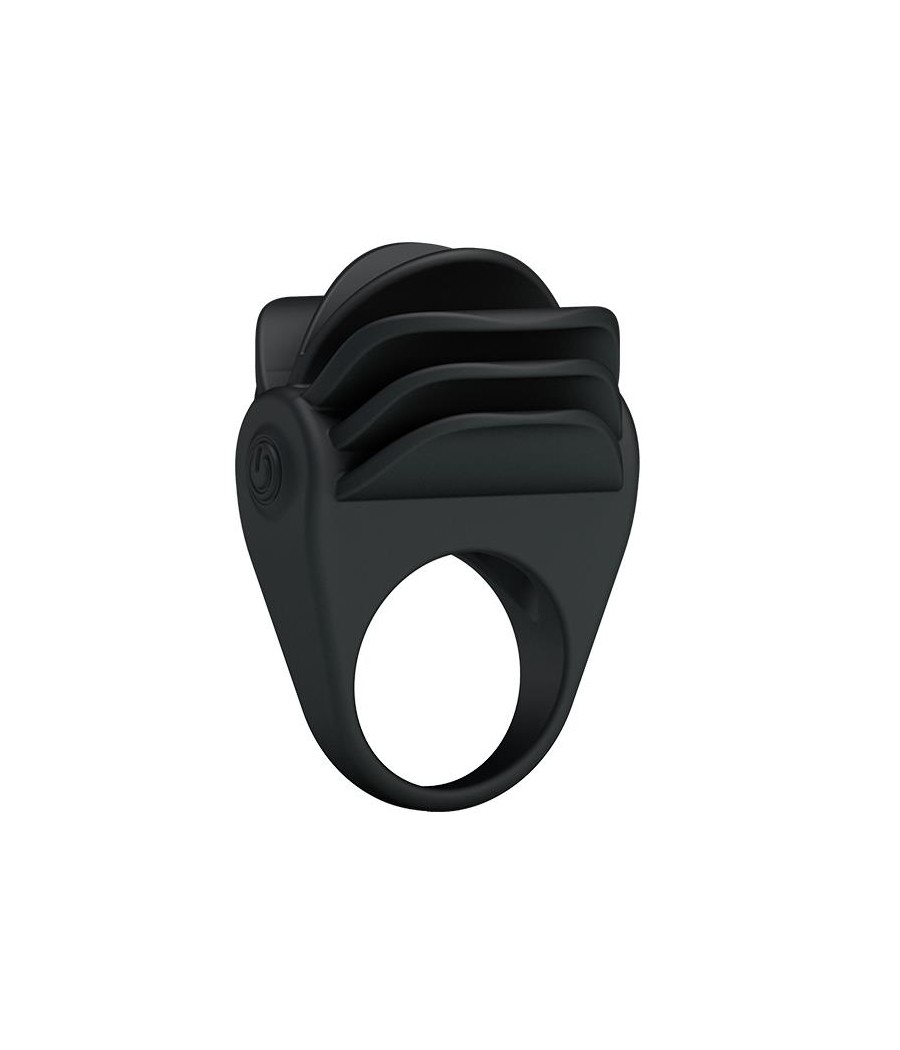 Pretty Love Anillo Vibrador Chester Color Negro