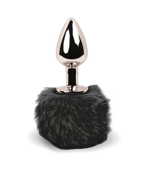 Bunny Tail Plug Anal con Cola Negro