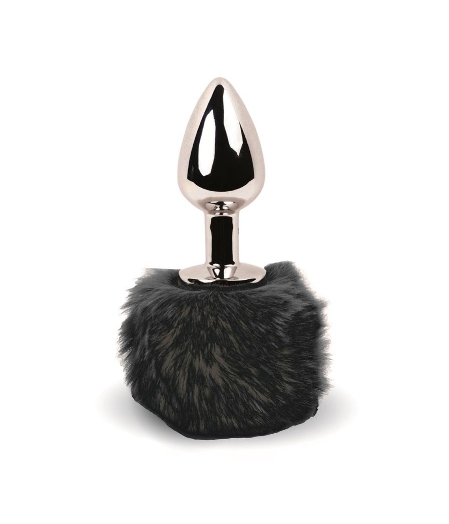 Bunny Tail Plug Anal con Cola Negro