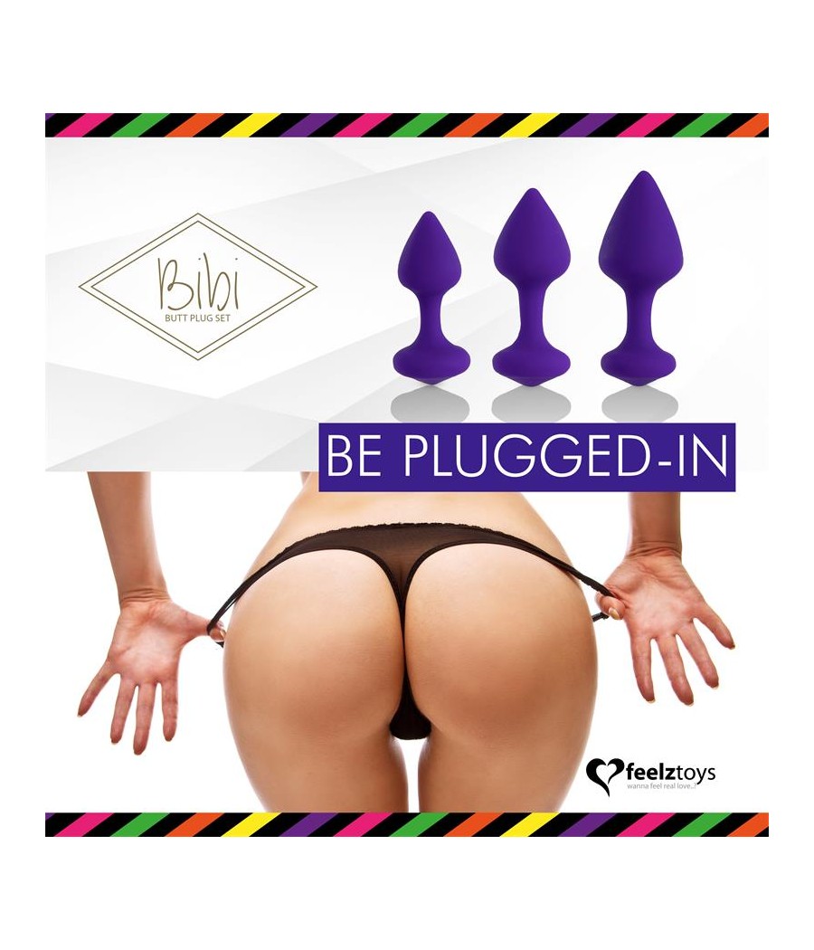 Bibi Set de 3 Plugs Anales Purpura