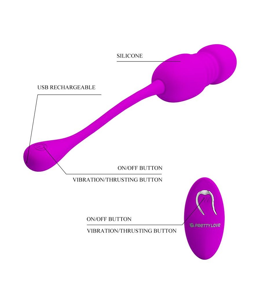 Callieri Huevo Vibrador con Thrusting y Control Remoto