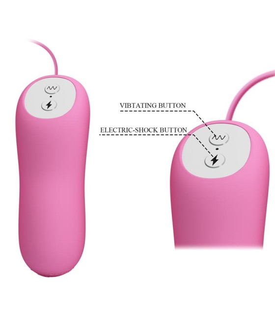 Pinzas para Pezones y Huevo Vibrador con Electro shock