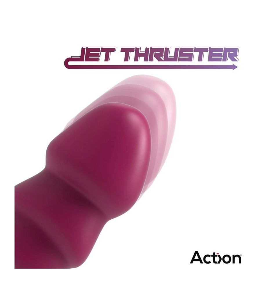 Rocket Vibrador con Thrusting Ultra Jet Thruster con Potente Ventosa