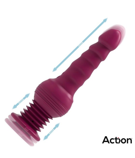 Rocket Vibrador con Thrusting Ultra Jet Thruster con Potente Ventosa