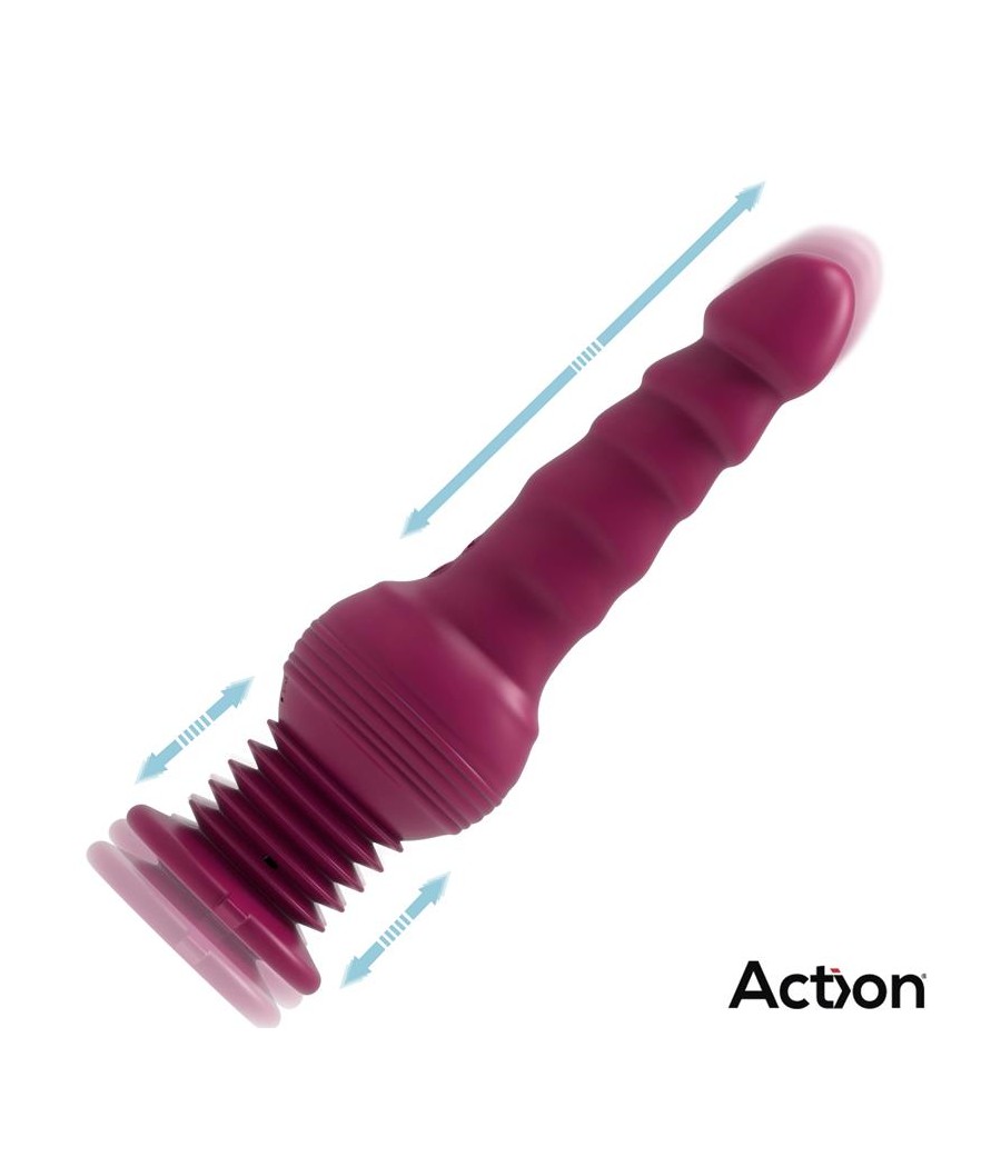 Rocket Vibrador con Thrusting Ultra Jet Thruster con Potente Ventosa