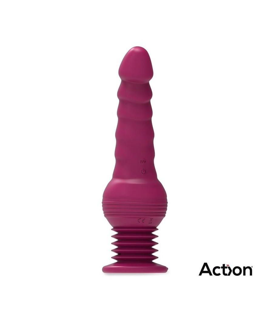 Rocket Vibrador con Thrusting Ultra Jet Thruster con Potente Ventosa