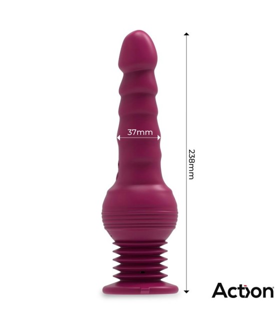 Rocket Vibrador con Thrusting Ultra Jet Thruster con Potente Ventosa