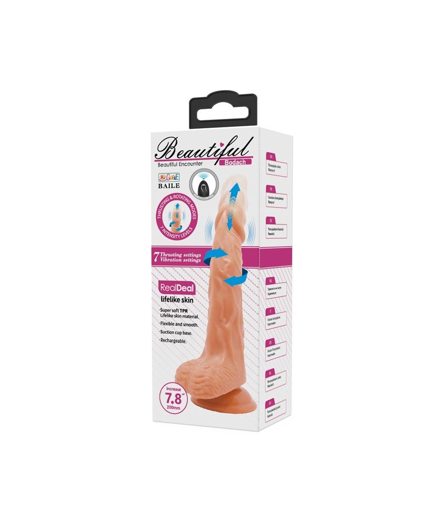 Bodach Dildo con Vibracion Rotacion y Thrusting