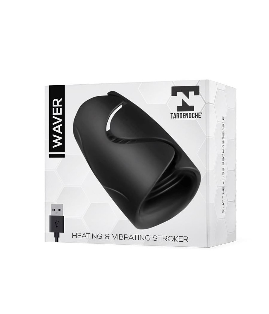 Waver Masturbador Masculino Funcion Calor y Vibracion Flexible USB Silicona