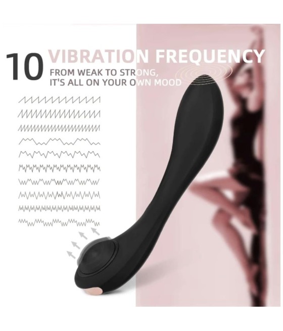 Pulsar Vibrador con Pulsacion y Esqueleto Articulado Silicona USB