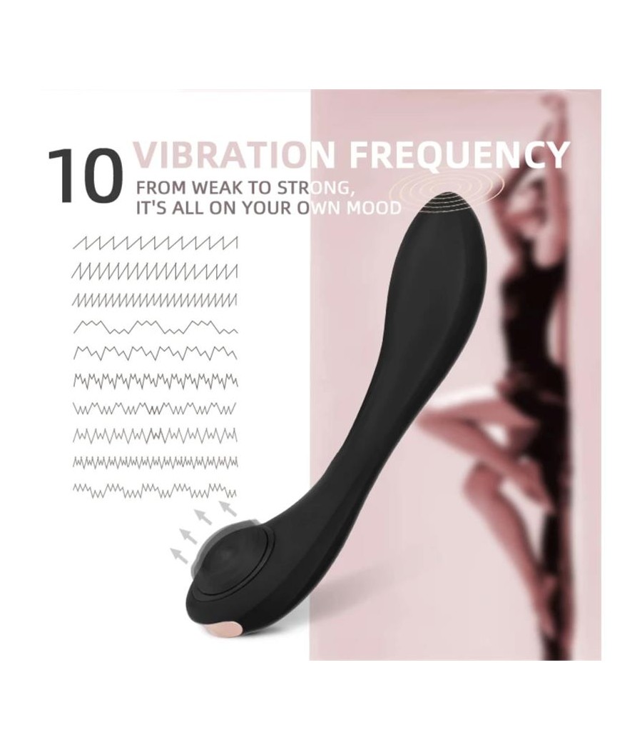 Pulsar Vibrador con Pulsacion y Esqueleto Articulado Silicona USB