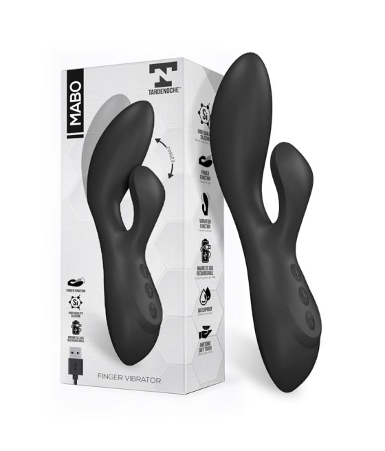 Mabo Vibrador Punto G Movimiento Finger Silicona Unibody