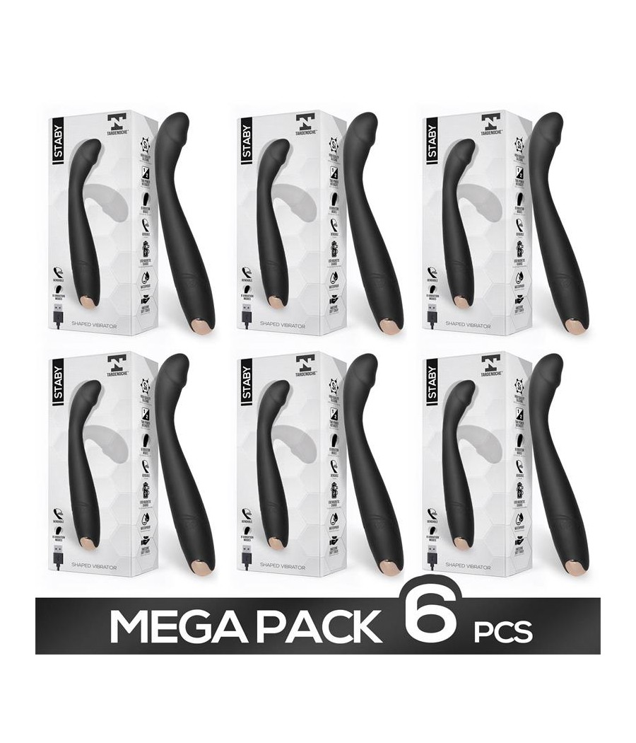 Pack de 6 Staby Vibrador Flexible Bendable