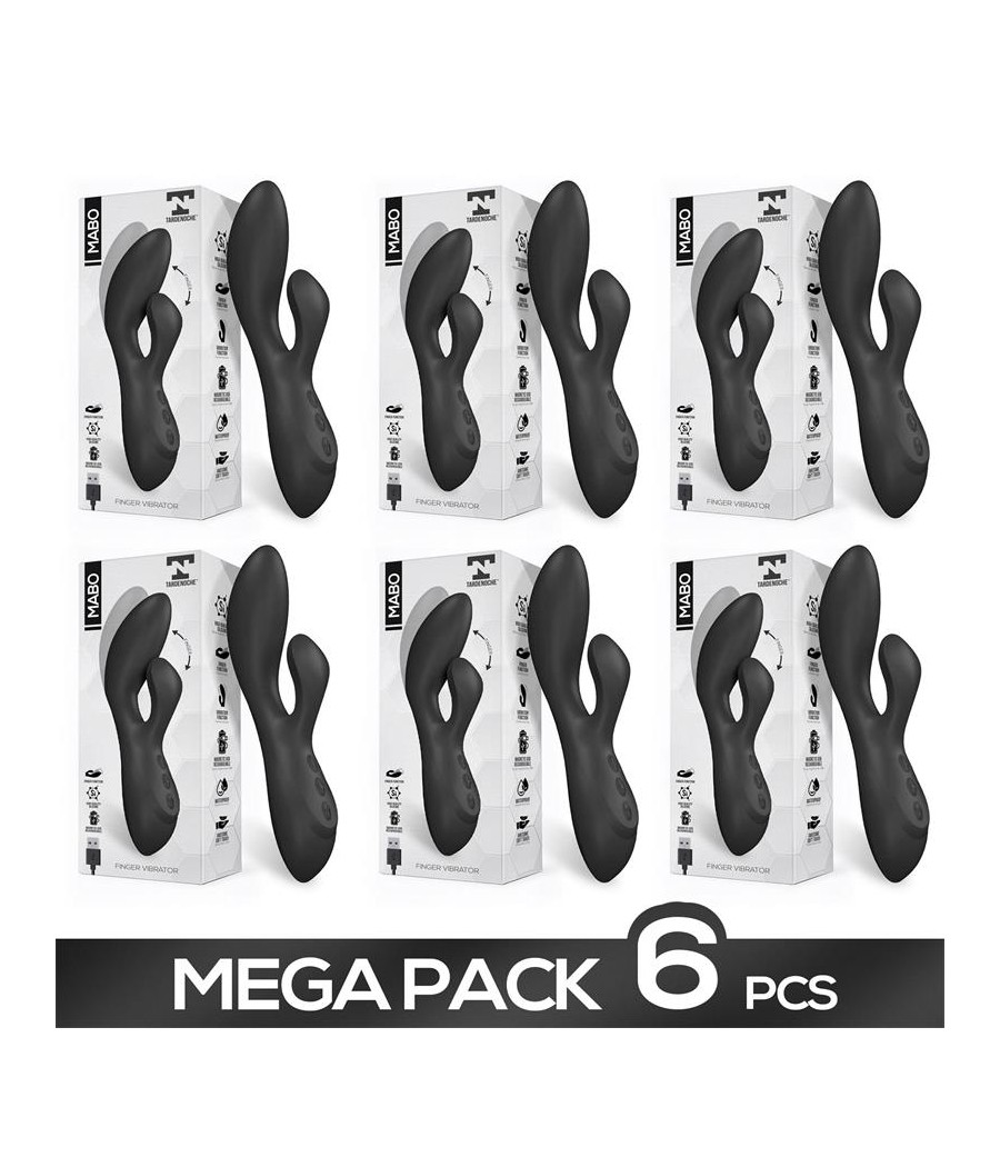 Pack de 6 Mabo Vibrador Punto G con Movimiento Finger Silicona Unibody