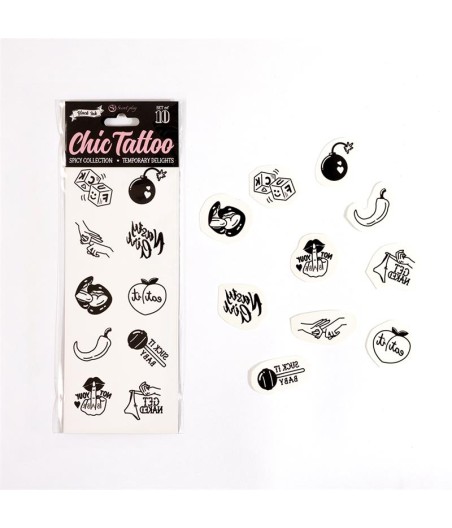 Set de 10 Tattoos Temporales Spicy Collection