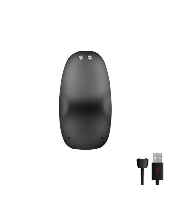 Asher Plug Anal con Control Remoto USB Magnetico Negro