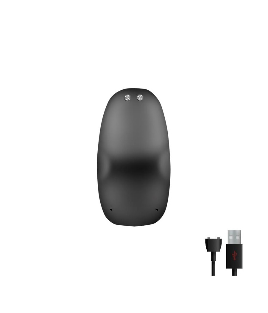 Asher Plug Anal con Control Remoto USB Magnetico Negro