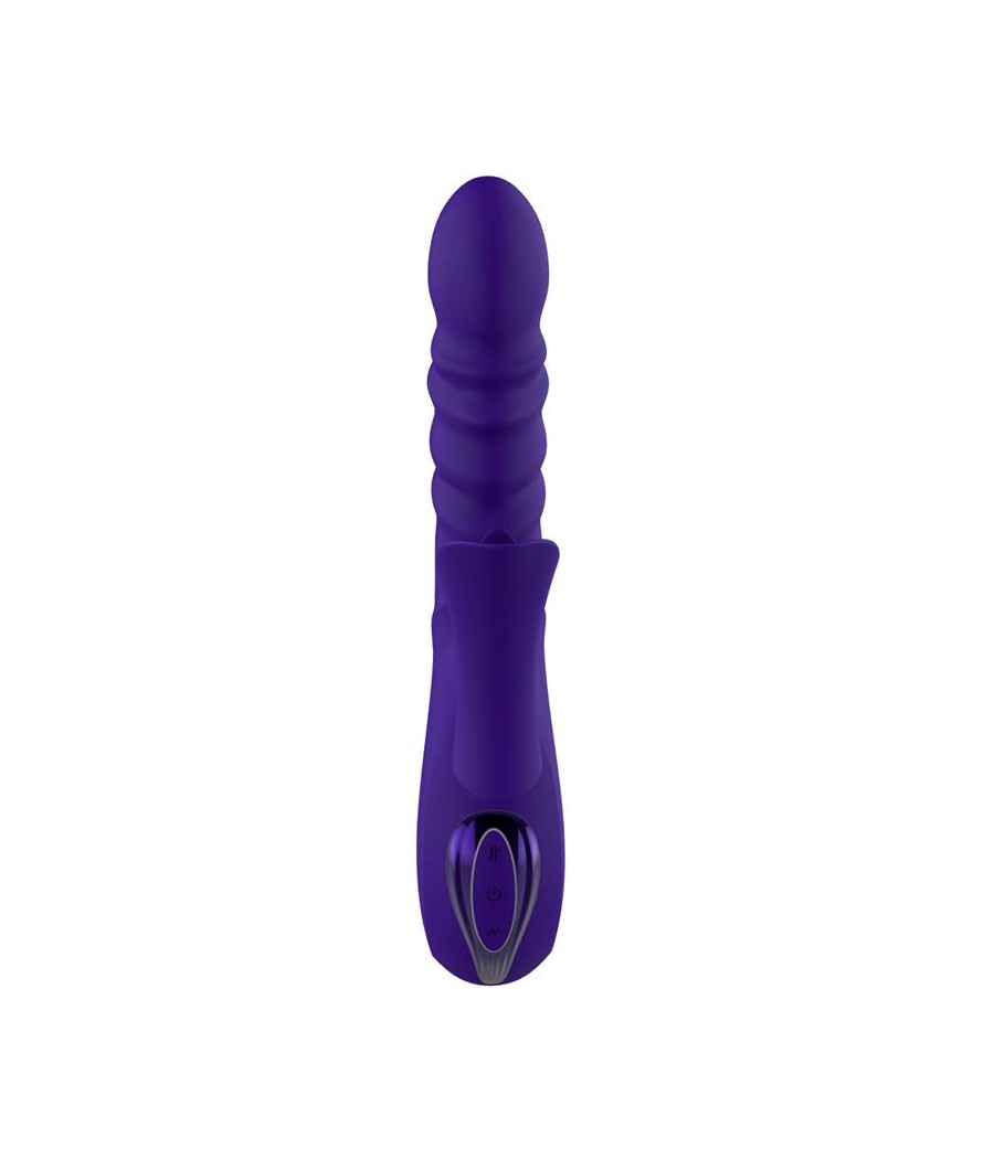 No Fourteen Vibrador Funcion Telescopica Ondulante y Lengua Alta Frecuencia Silicona Liquida USB