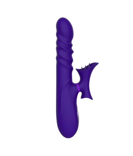 No Fourteen Vibrador Funcion Telescopica Ondulante y Lengua Alta Frecuencia Silicona Liquida USB