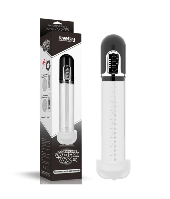 Bomba para el Pene Automatica Maximizer Worx VX5 USB Boca