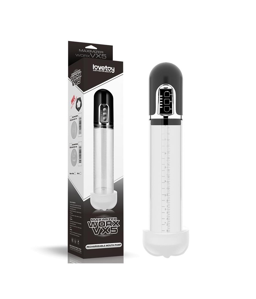 Bomba para el Pene Automatica Maximizer Worx VX5 USB Boca