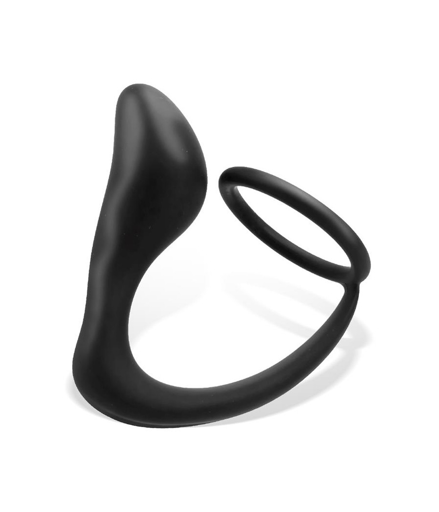 Randal Plug Anal con Anillo para el Pene Silicona Negro