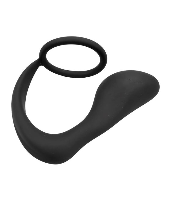 Randal Plug Anal con Anillo para el Pene Silicona Negro