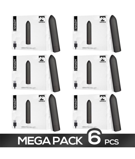 Pack de 6 Shady Bala Vibradora Recargable USB Impermeable