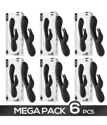 Pack 5+1 Noir Vibrador Silicona Liquida