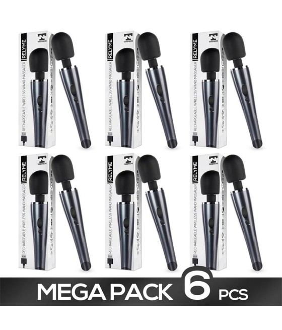 Pack de 6 Relyme Masajeador Silicona Recargable