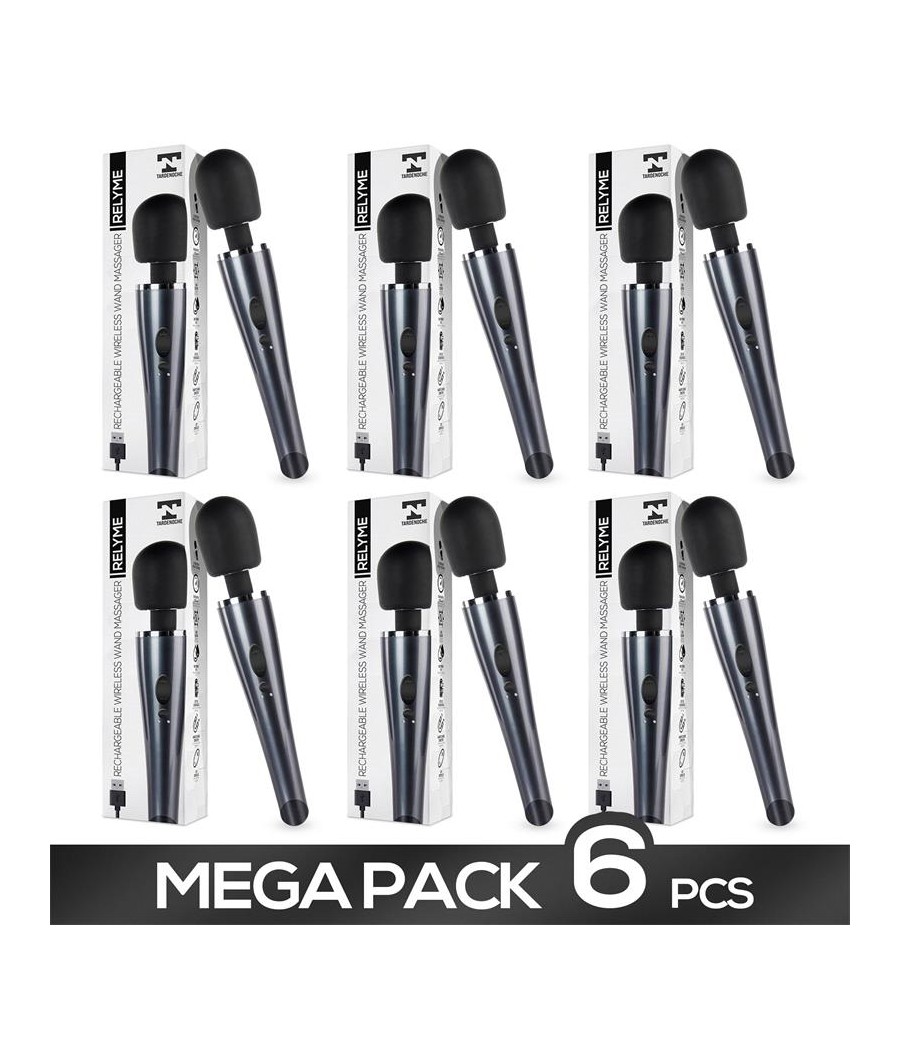 Pack de 6 Relyme Masajeador Silicona Recargable