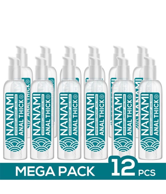 Pack de 12 Lubricante Anal Base Agua Alta Densidad 150 ml