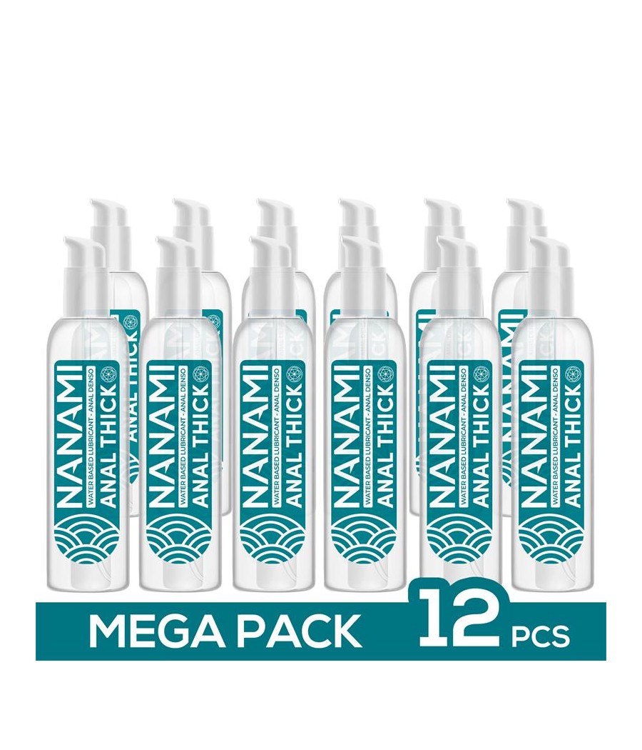 Pack de 12 Lubricante Anal Base Agua Alta Densidad 150 ml