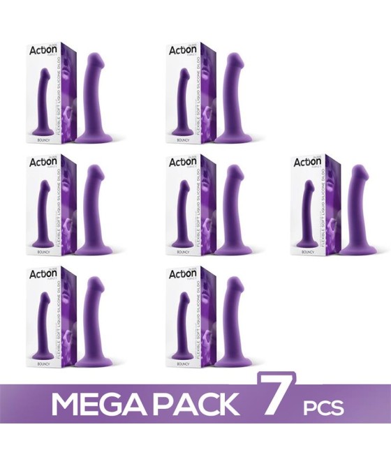 Pack de 7 Bouncy Dildo Silicona Liquida Flexible 65 165 cm