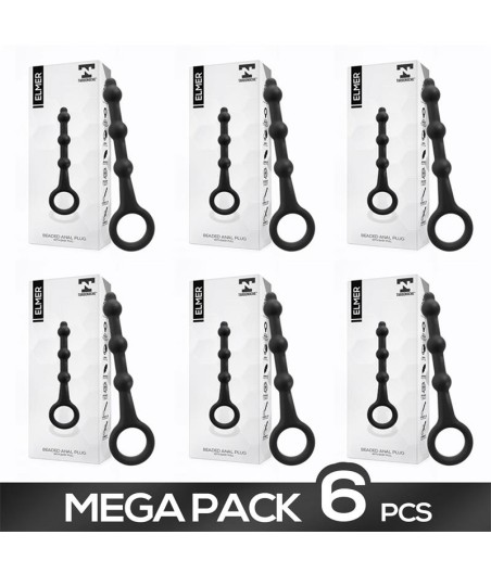 Pack 5+1 Elmer Plug anal con Aro de Facil Extracción