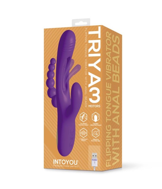 Triya Vibrador con Lengua Flipping y Cadena Anal