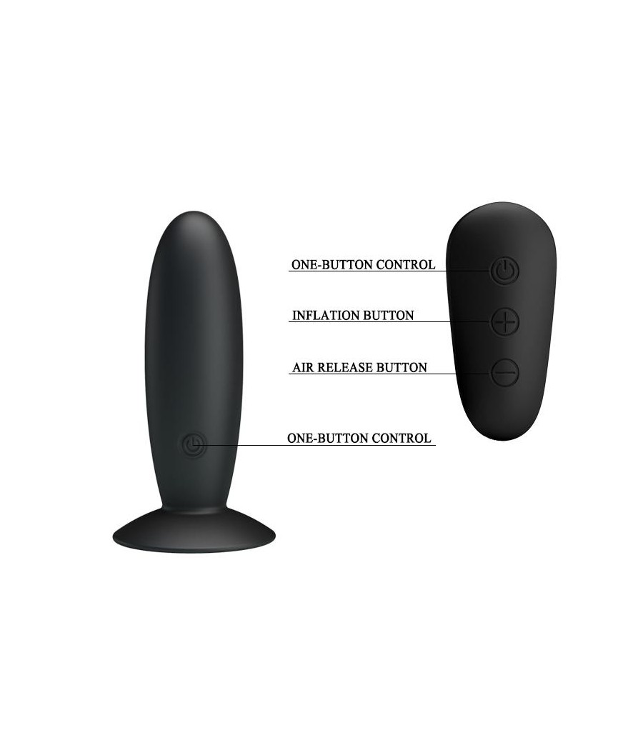 Mr Play Plug Anal con Vibracion y Control Remoto USB