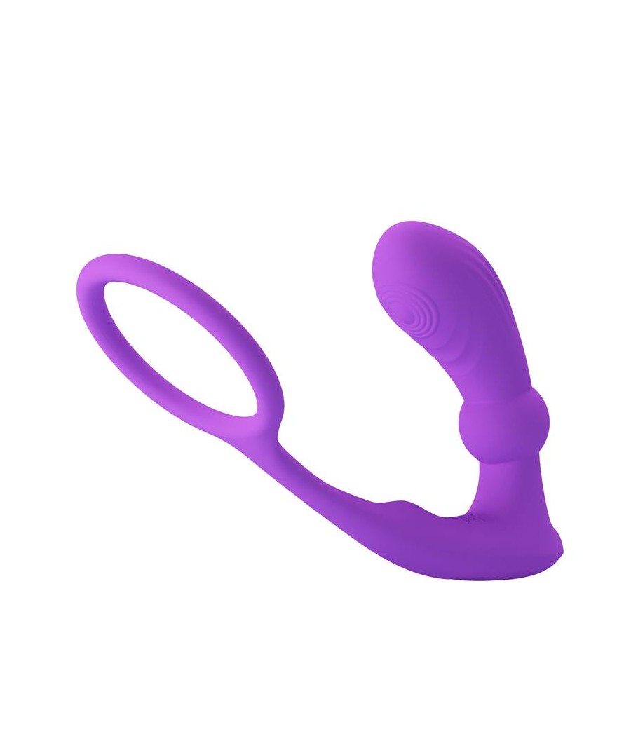 Warren Plug Anal y Anillo para el Pene con Vibracion y Pulsacion a Control Remoto