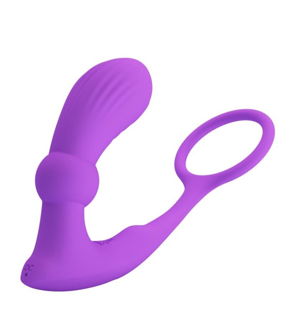 Warren Plug Anal y Anillo para el Pene con Vibracion y Pulsacion a Control Remoto