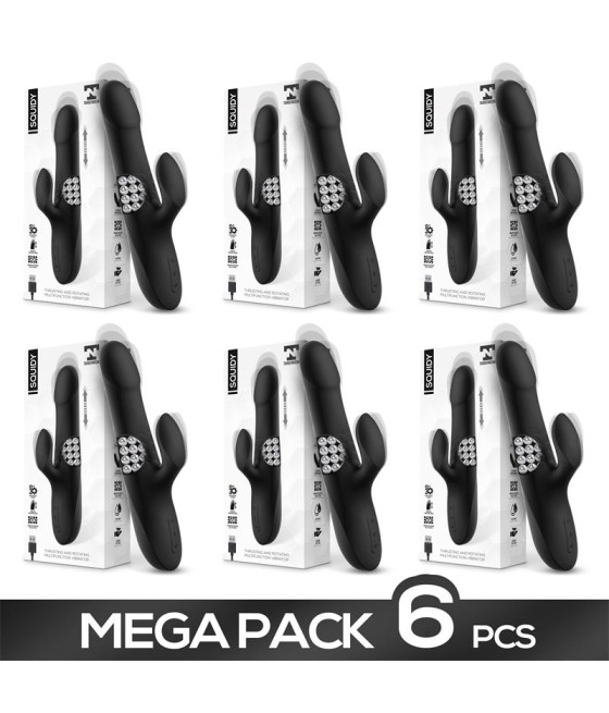 Pack 5+1 Squidy Vibrador con Funcion de Movimiento Up and Down y Bolas Rotadoras