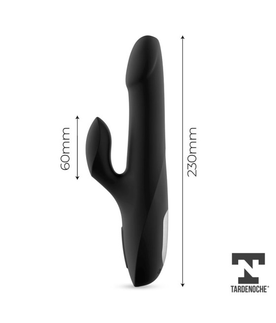 Squidy Vibrador Funcion de Movimiento Up and Down y Bolas Rotadoras USB Silicona