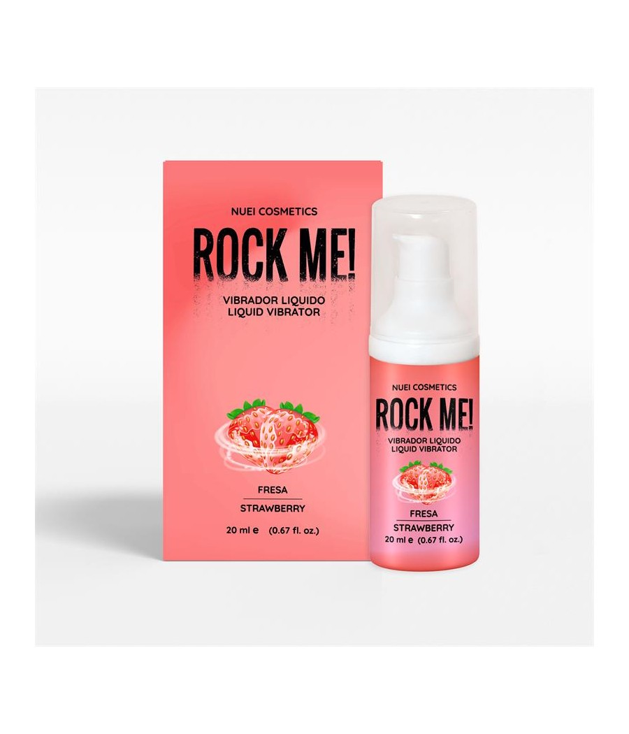 Rock Me Vibrador Liquido Fresa 20 ml