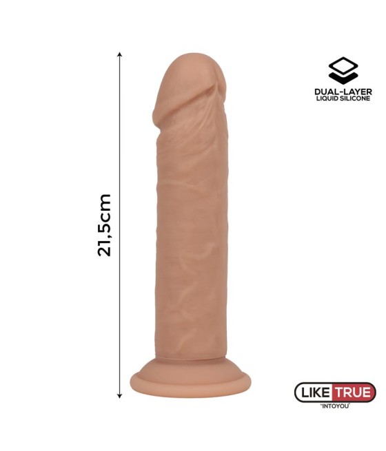 Dildo Realista Silicona Liquida Dual Layer 85