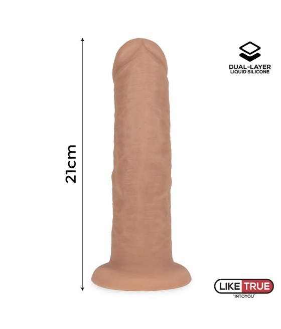 Dildo Realista Silicona Liquida Dual Layer 825