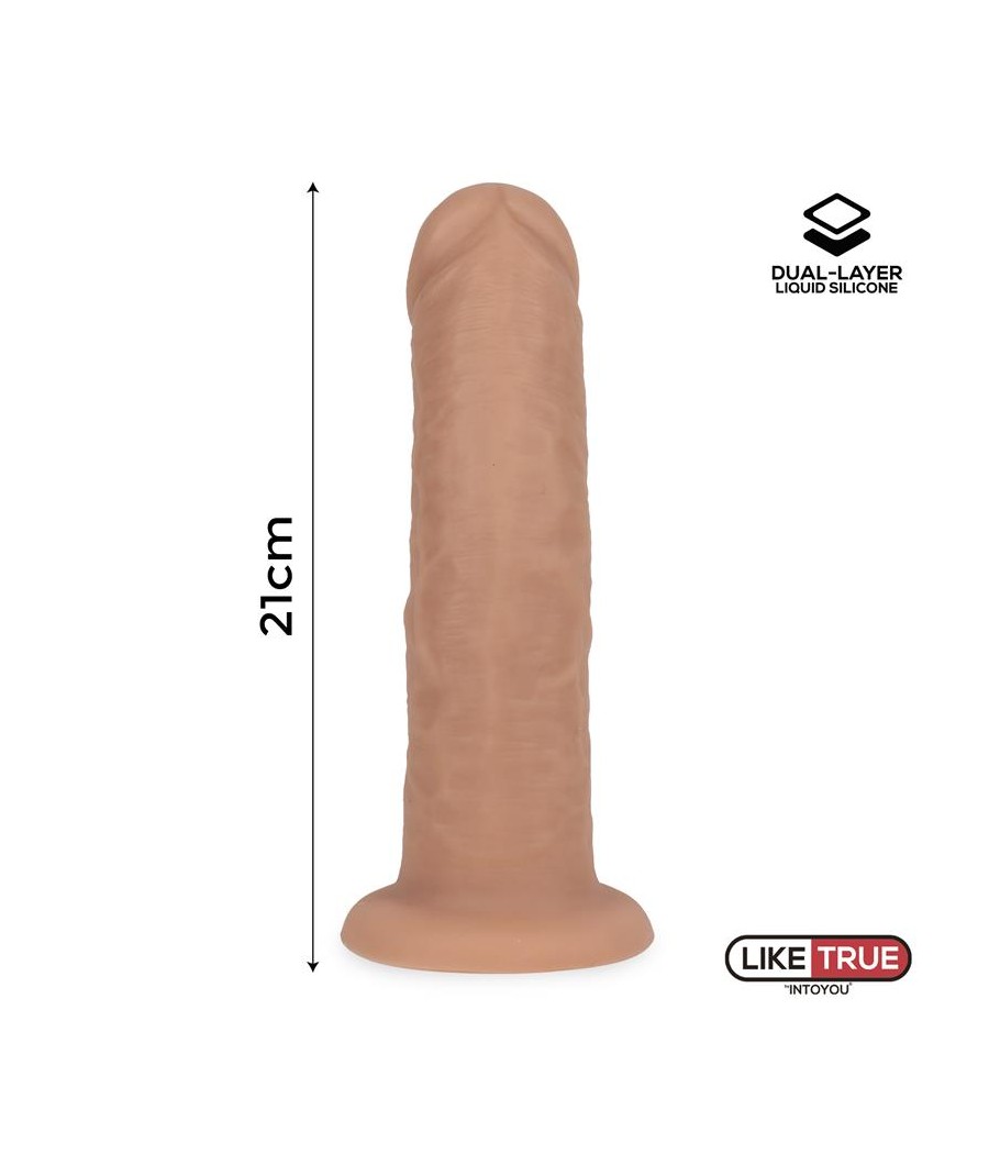 Dildo Realista Silicona Liquida Dual Layer 825