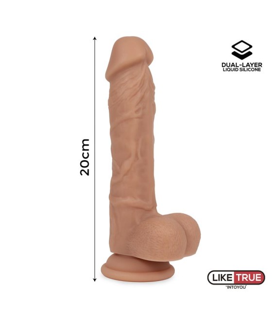 Dildo Realista Silicona Liquida Dual Layer 8