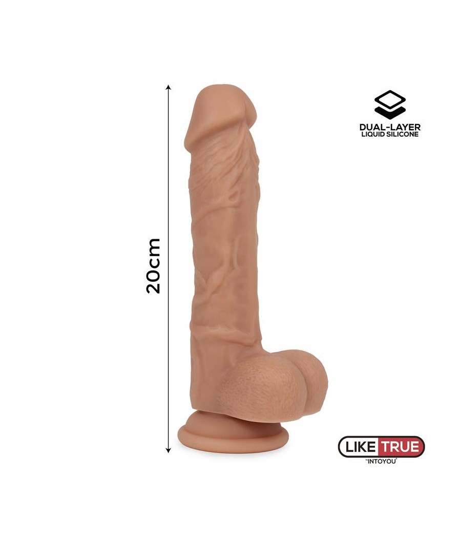 Dildo Realista Silicona Liquida Dual Layer 8