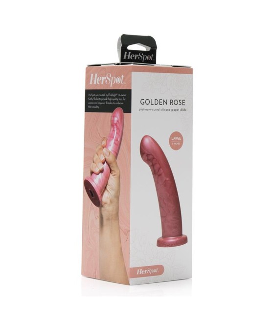 Herspot Dildo Golden Rose Talla Grande