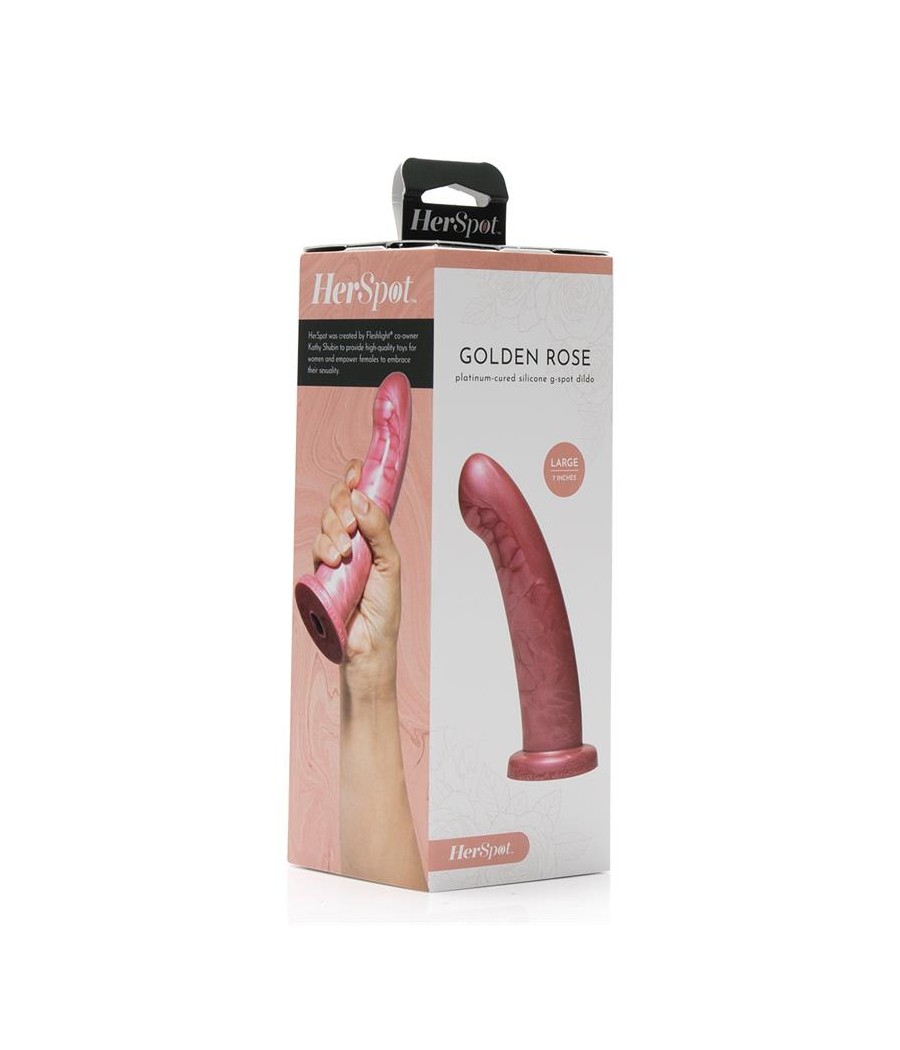 Herspot Dildo Golden Rose Talla Grande