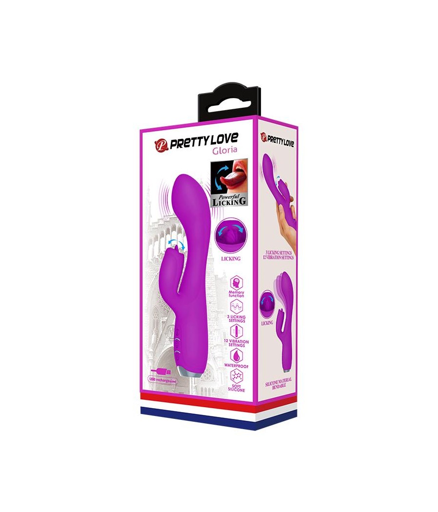 Gloria Vibrador con Lengua USB